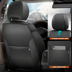 Front Row Bucket Seat Cover for Universal Fit (Sport Series, Black)