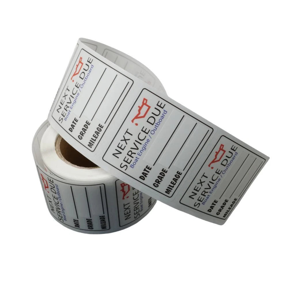200PCS Oil Change Reminder Stickers for Auto Car Service Due Labels