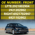 Set of 2 Outside Door Handles for Toyota Corolla (2014–2019)
