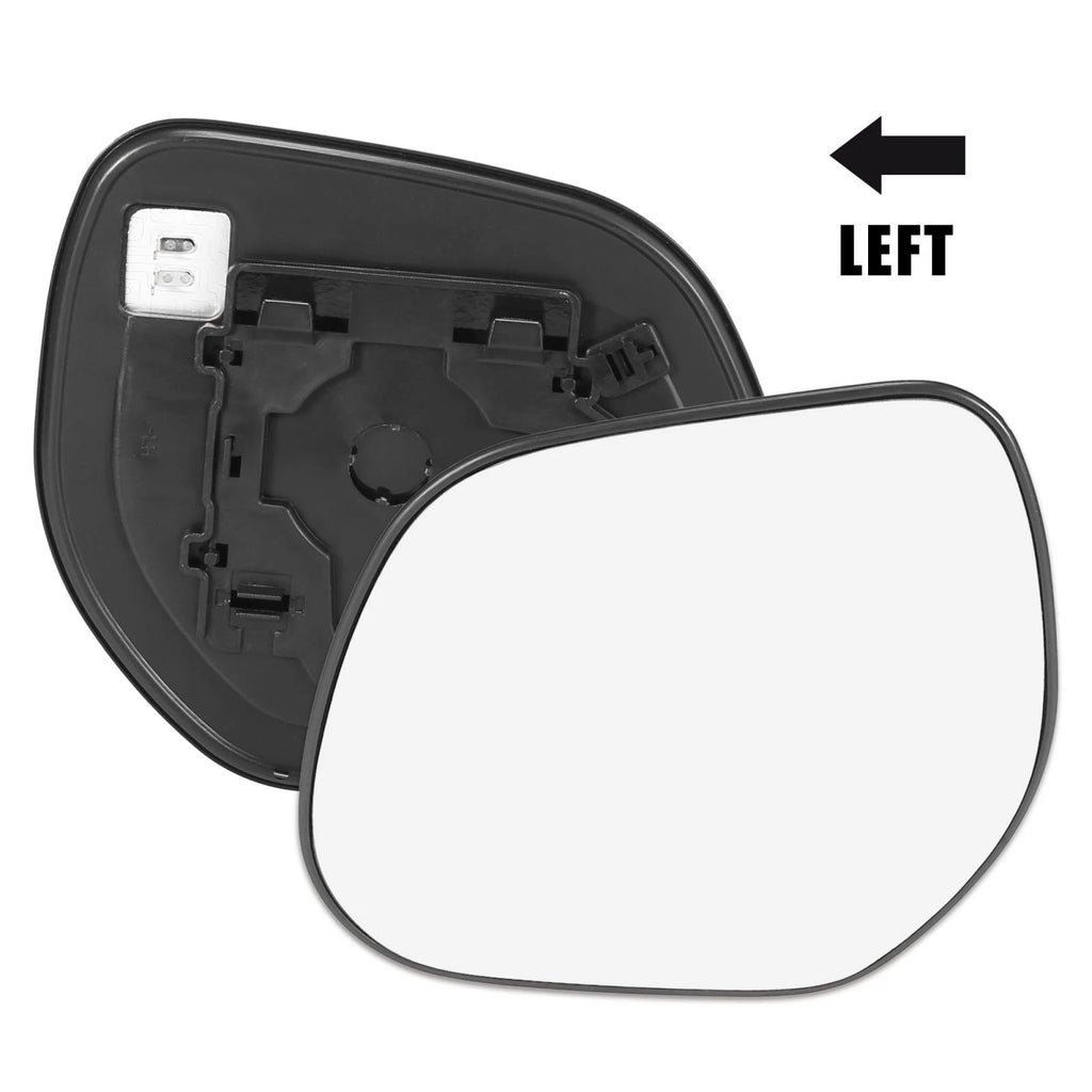 Left Side Heated Mirror Glass with Backing Plate for Mitsubishi Outlander (2014–2021)