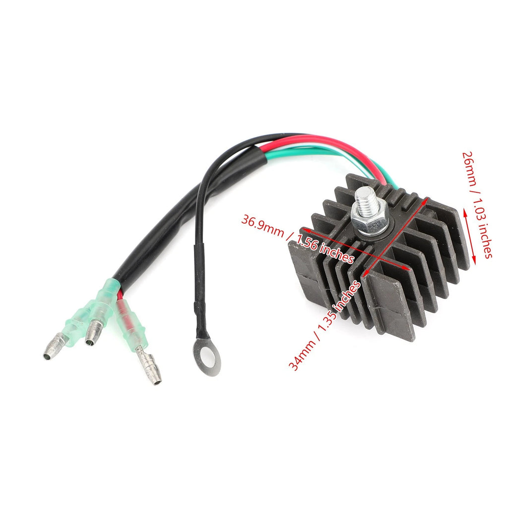 Rectifier for Yamaha 9.9-25 HP Outboard Motors (1984–2010) 664-81970-60 664-81970-62