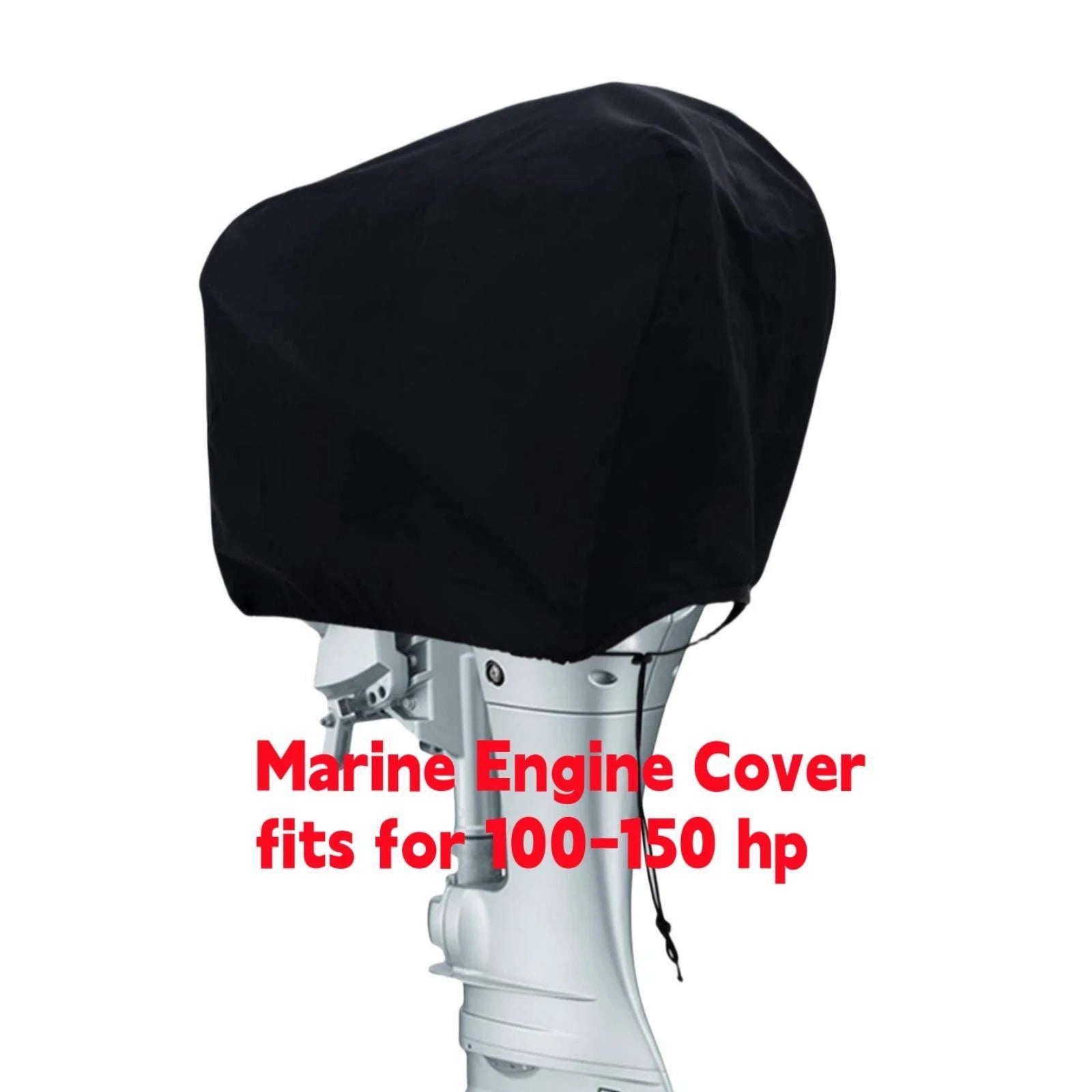 Outboard Boat Engine Cover for 100-150 HP Marine Motor (Waterproof)