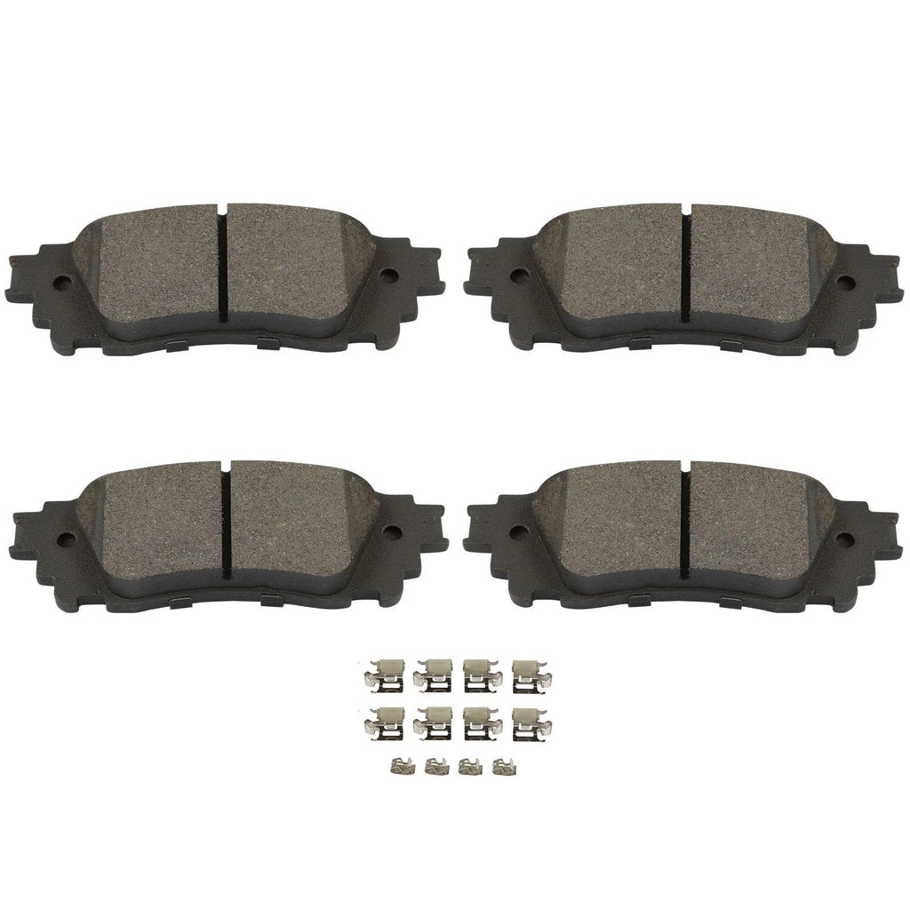 Set of 4 Ceramic Brake Pads for Toyota C-HR (2020) D2065 D1805