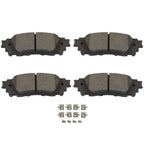 Set of 4 Ceramic Brake Pads for Toyota C-HR (2020) D2065 D1805