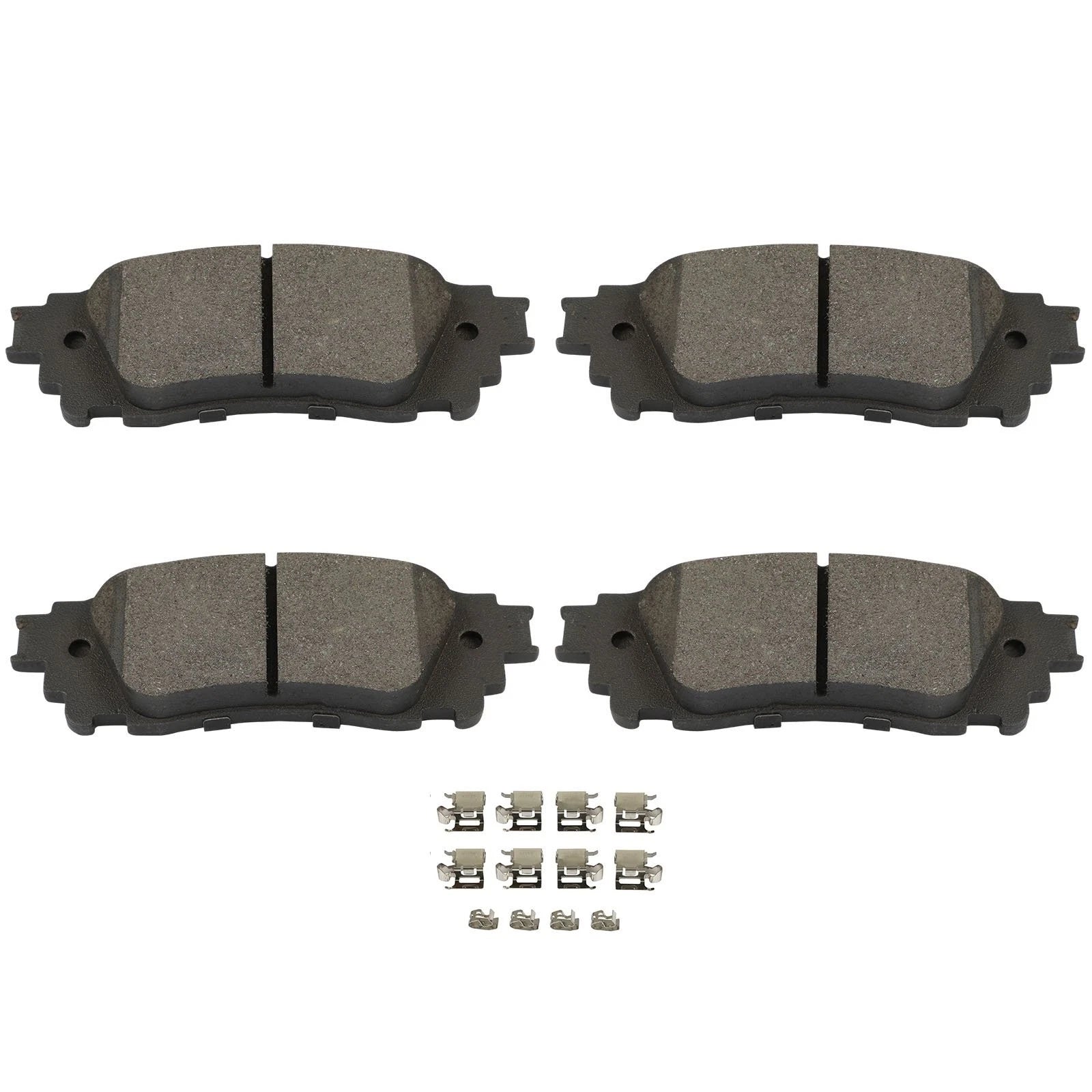 Set of 4 Ceramic Brake Pads for Toyota C-HR (2020) D2065 D1805