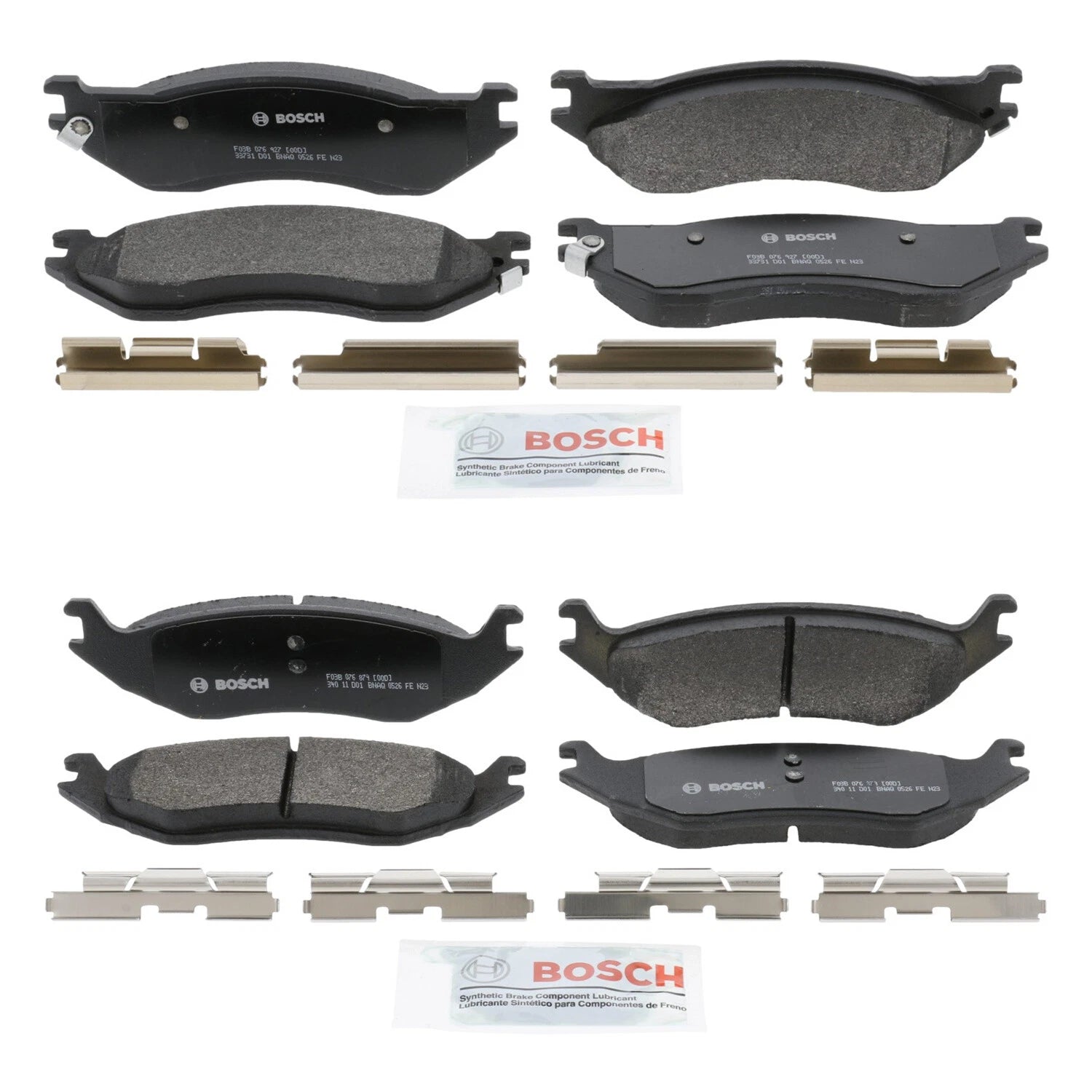 Bosch Quietcast Brake Pads Kit for Dodge Ram 1500 (2019–2023)