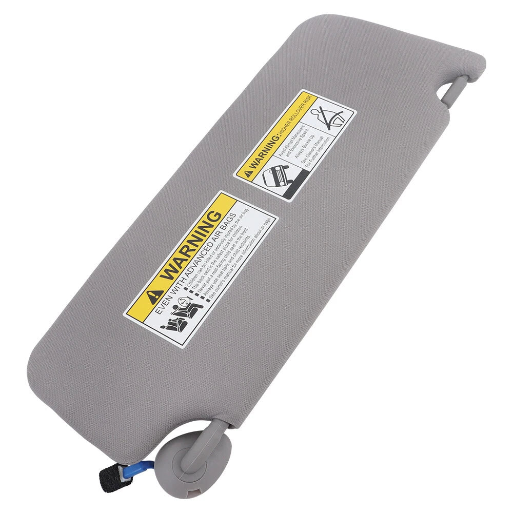 Left Side Gray Plastic Sun Visor for Honda Pilot (2017-2021)