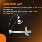 Rear Left Electric Window Regulator for Chevrolet Impala (2006–2016) 748510
