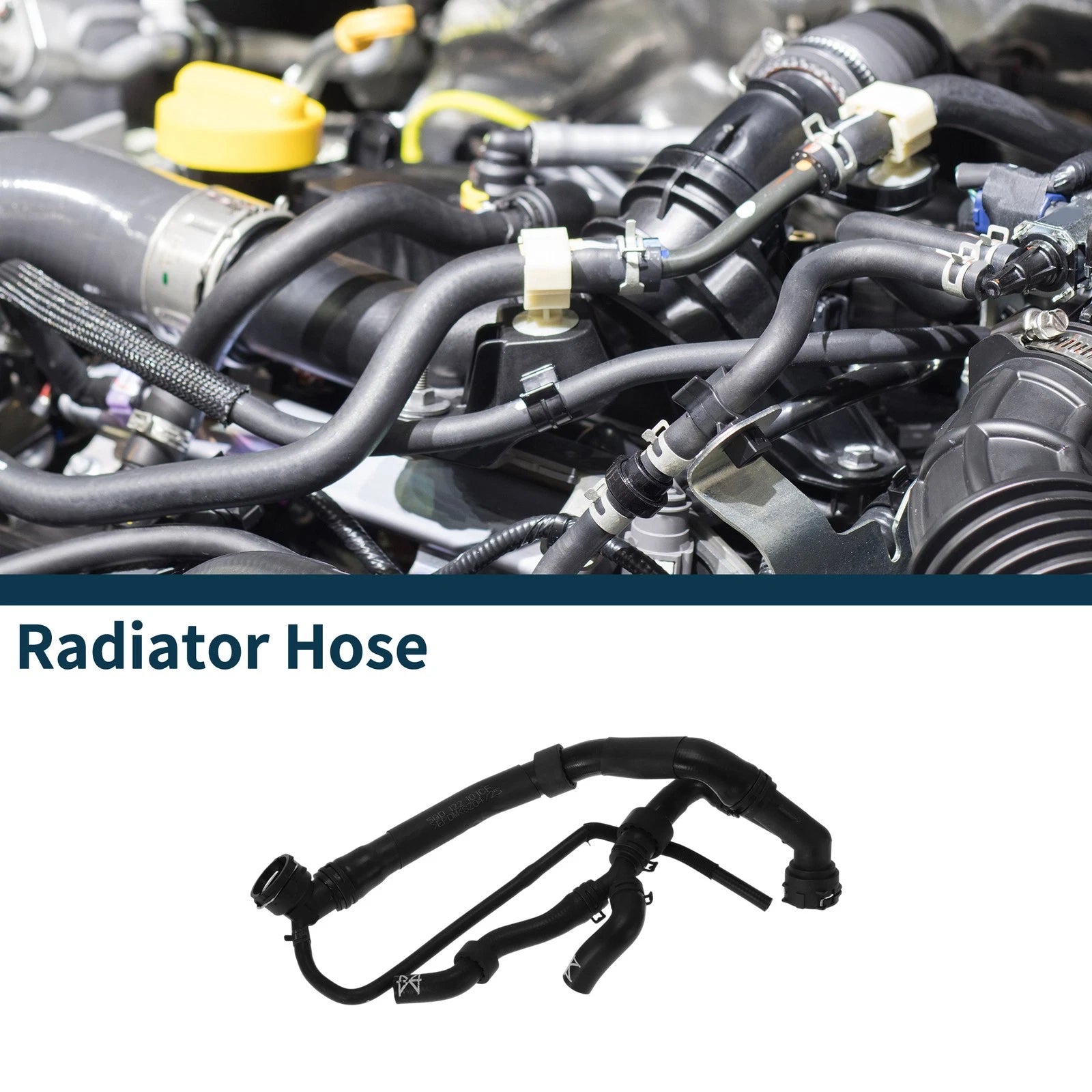 Radiator Hose No. 5Q0122101EF for Audi A3 1.8 (2015–2017) Rubber