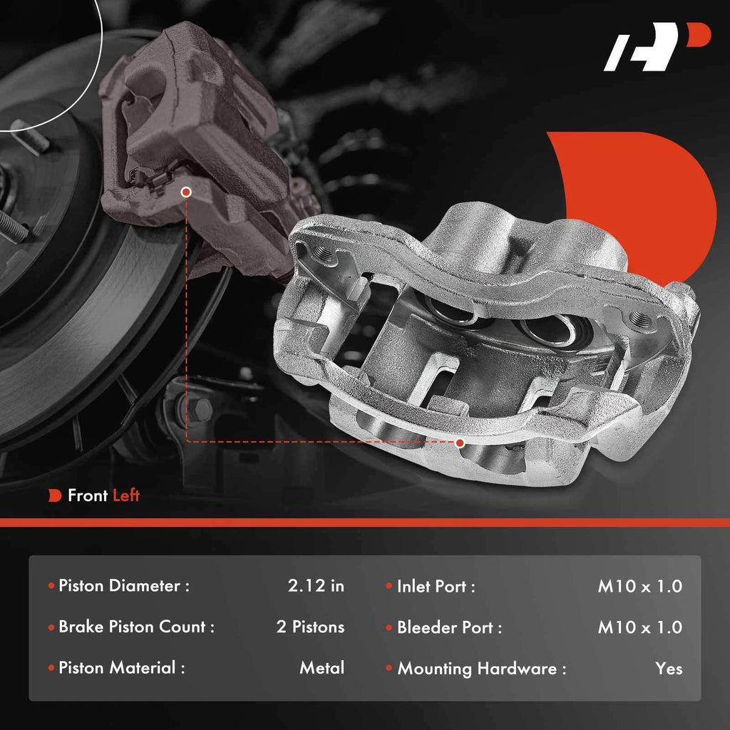 Front Left Brake Caliper for Chevy W4500 GMC W3500 (2000-2009)