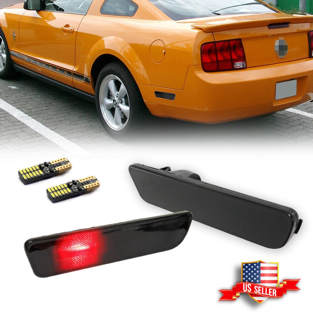 Smoked Rear Bumper Reflectors for Ford Mustang (2005–2009)