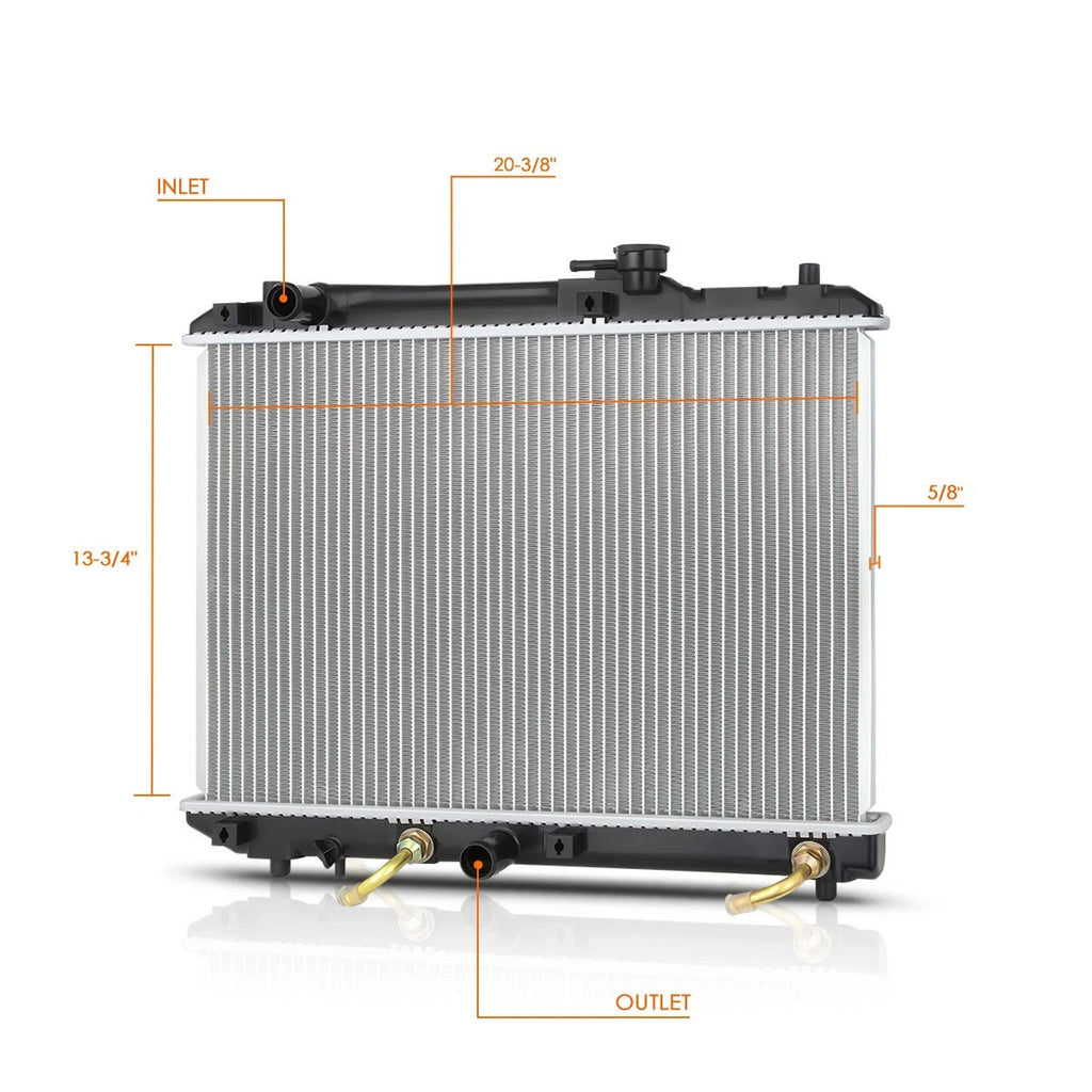 Aluminum Core Radiator for Suzuki Esteem Sedan 1995–2000 1.6L AT DPI-2085