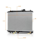 Aluminum Core Radiator for Suzuki Esteem Sedan 1995–2000 1.6L AT DPI-2085