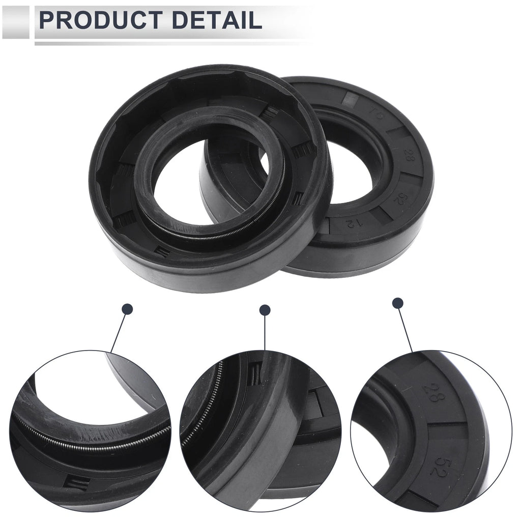 Set of 5 Oil Seal Rotary Shaft Seal TC Ring 28x52x12mm Nitrile Rubber