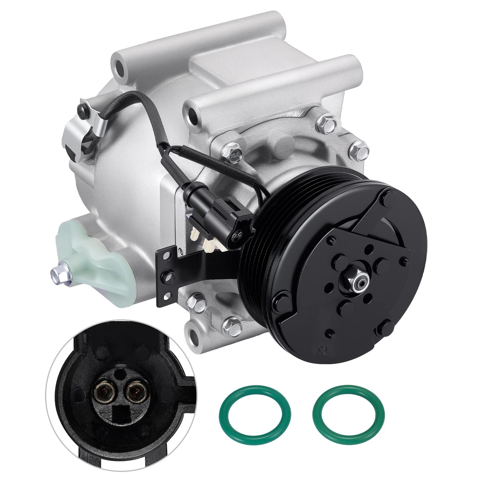 A/C Compressor with Clutch for Jaguar S-Type, X-Type, Lincoln LS (2000–2006) CO 102541AC