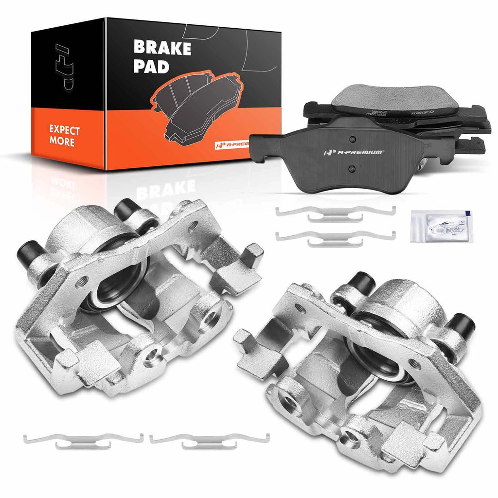 6X Front Brake Caliper & Ceramic Brake Pad for Ford Escape Mazda Tribute (2001–2012)