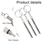 Portable Eyeglass Repair Tool Set with Cross & Flat Head Screwdrivers