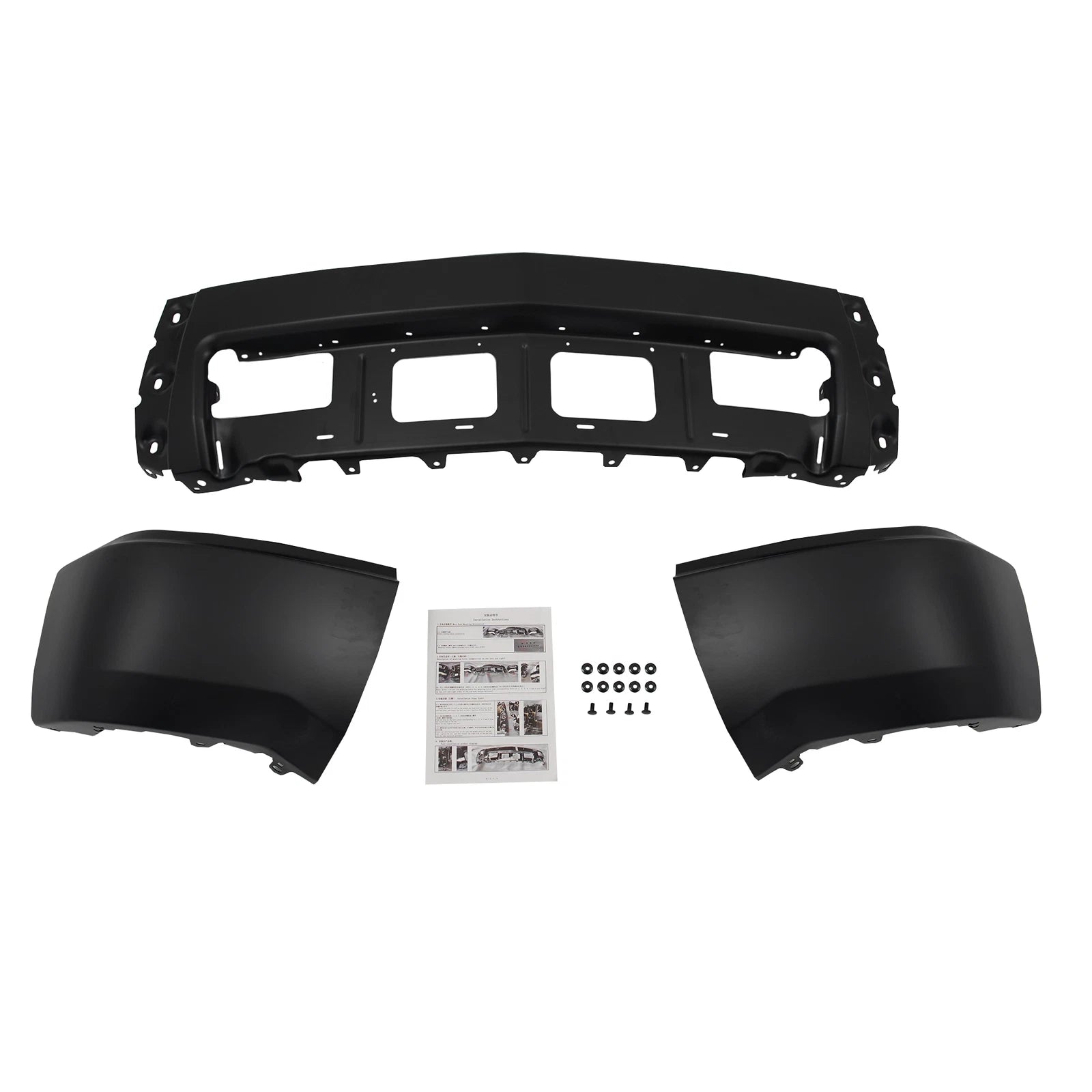 Front Bumper Face Bar for Chevy Silverado 1500 (2014–2015) Black