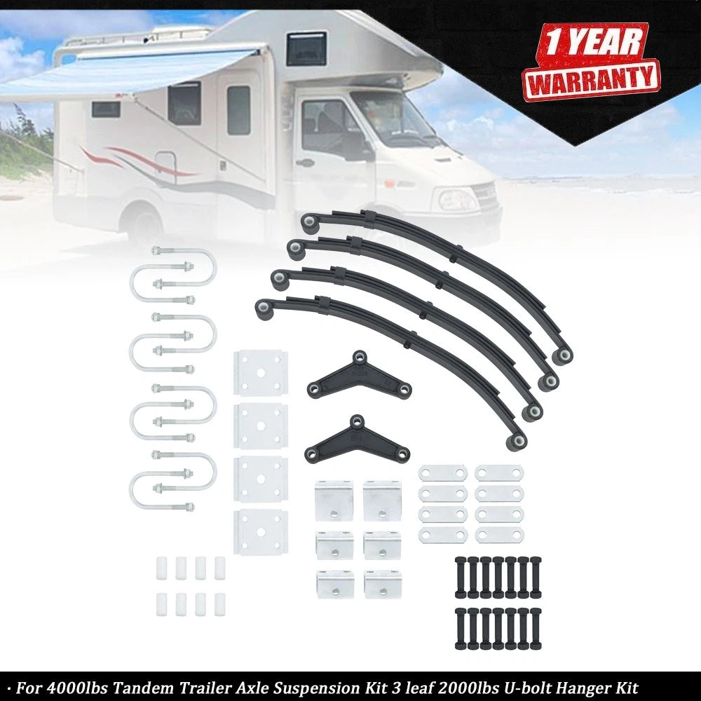 U-bolt Hanger Kit for Tandem Trailer Axle (2000–2000)