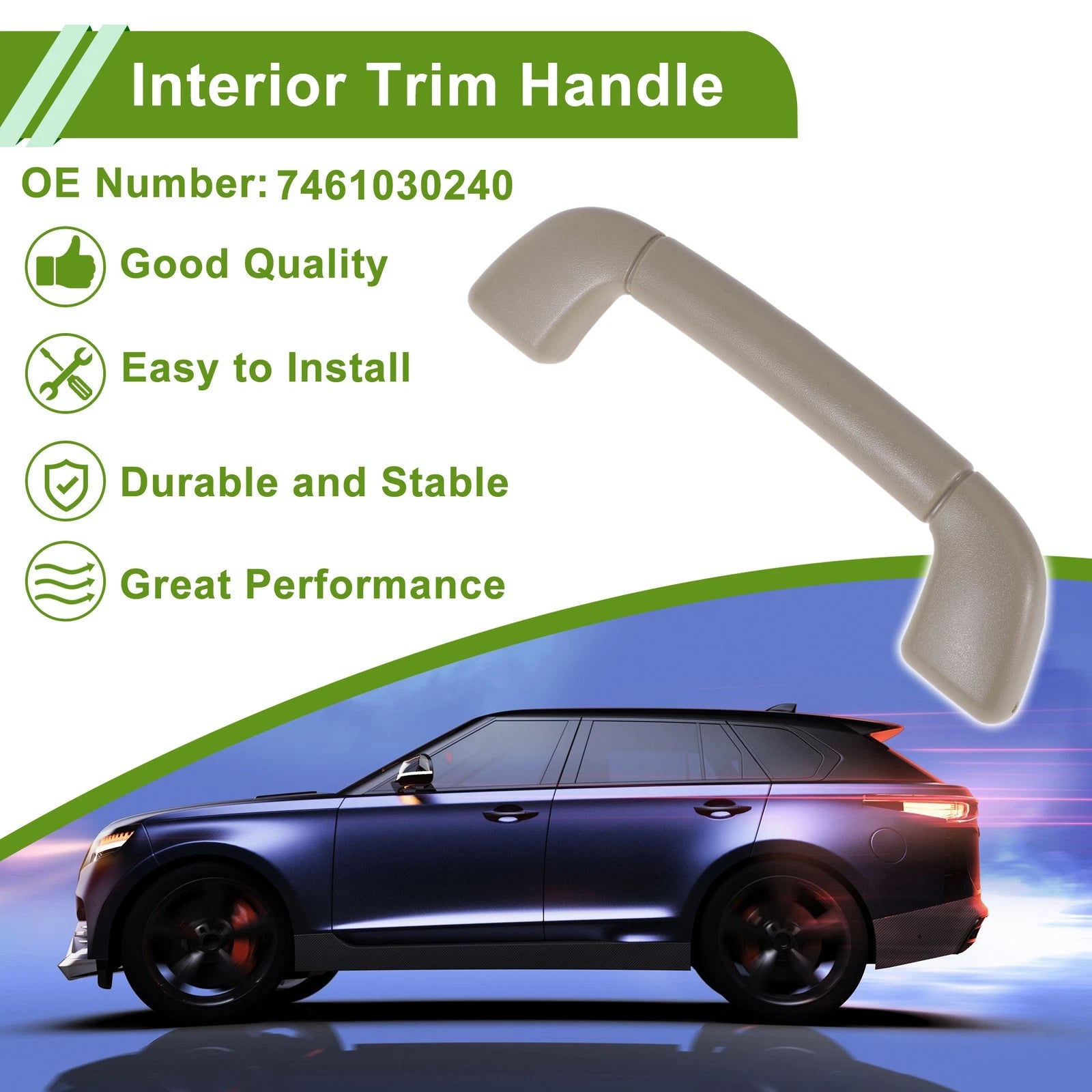 1 Pc Interior Trim Handle A Pillar for Toyota Camry (2007–2011) Beige
