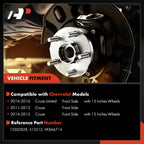 2X Front Wheel Hub & Bearing Assembly for Chevy Cruze (2011-2015)