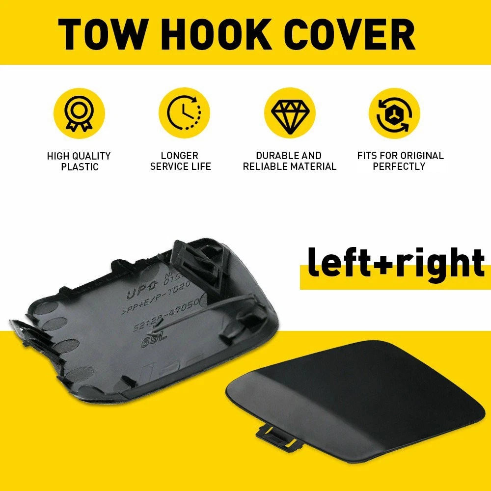 Tow Hook Cover Set for Toyota Prius (2016–2017) - Primed