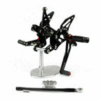 Rearset Foot Pegs for Kawasaki ZX6R (2007–2008) Black