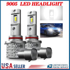 9005 HB3 LED Headlight Bulbs Kit for Universal Vehicles (30000LM)