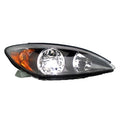 Replacement Black Driver Side Head Light Assembly For 2002-2004 Toyota Camry