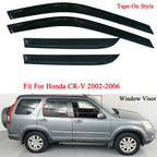Set of 4 Window Visors for Honda CR-V (2002–2006)
