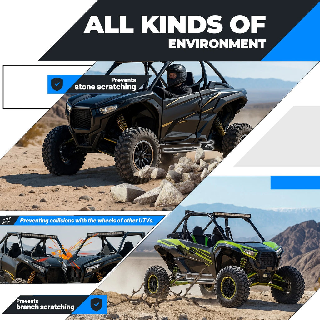 Set of 2 Tubular Nerf Bars for Kawasaki Teryx KRX 1000 (2020–2026)