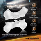 Square LED Light Cover Lens for maXpeedingrods 3.5" Driving Light Pods (Waterproof)