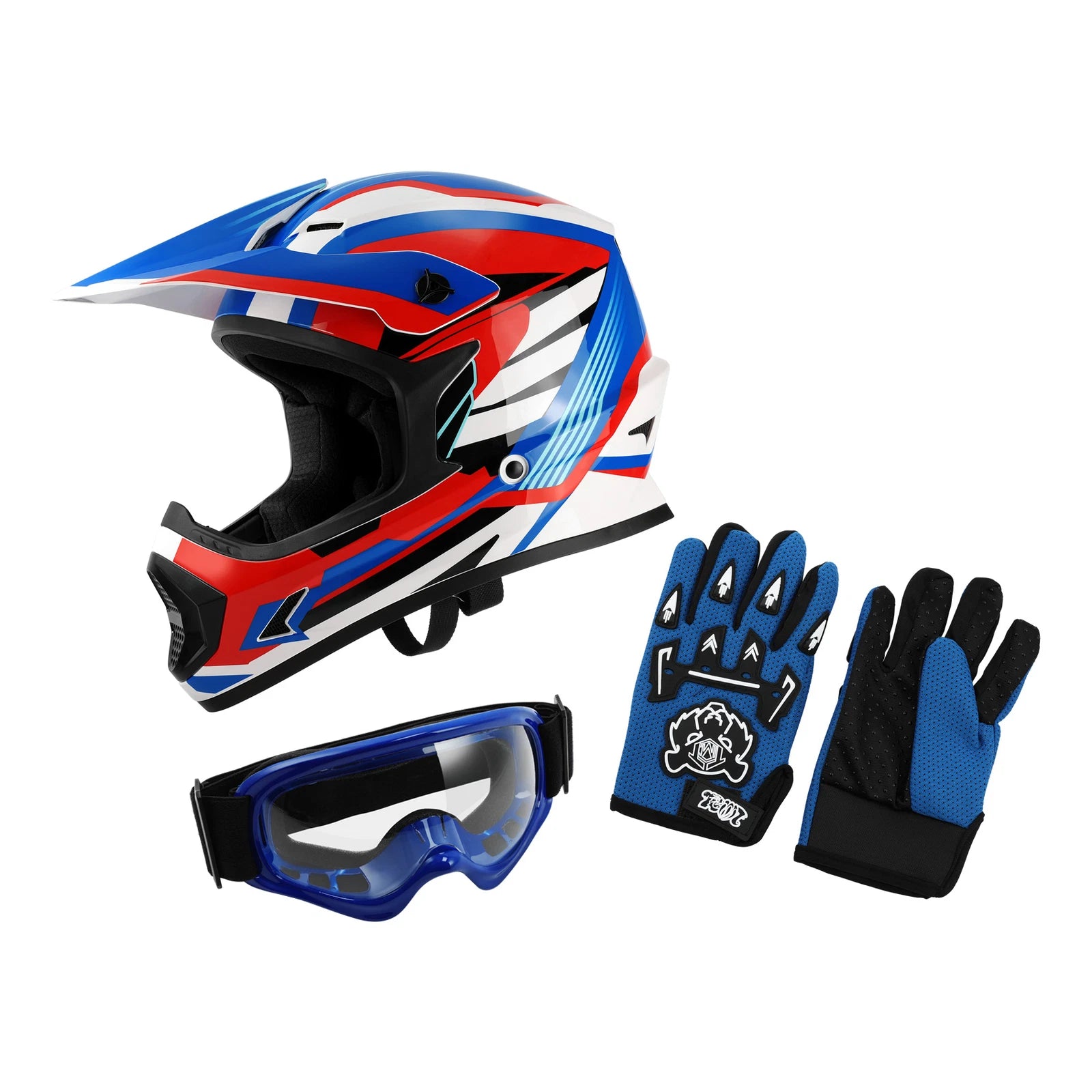 Youth Motocross Full Face Helmet for Dirt Bike ATV UTV