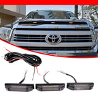 3X Smoked Amber LED Grille Marker Lights for Toyota Tundra (2014–2021)