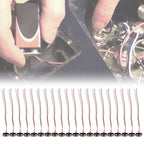 20X 9V Battery Clips T Type Connector Hard Shell