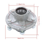 Set of 5 Galvanized Trailer Hubs for 2,000 lbs 1" Spindle (Fits 5 on 4.5")