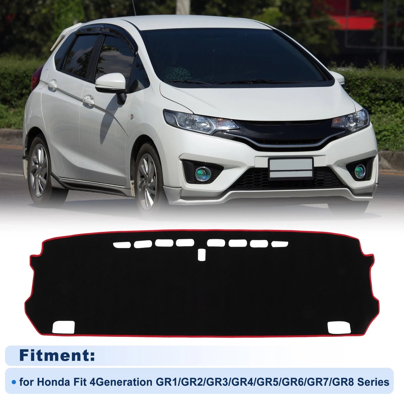 Dash Cover for Honda Fit (2007–2019) GR1/GR2/GR3/GR4/GR5 Polyester