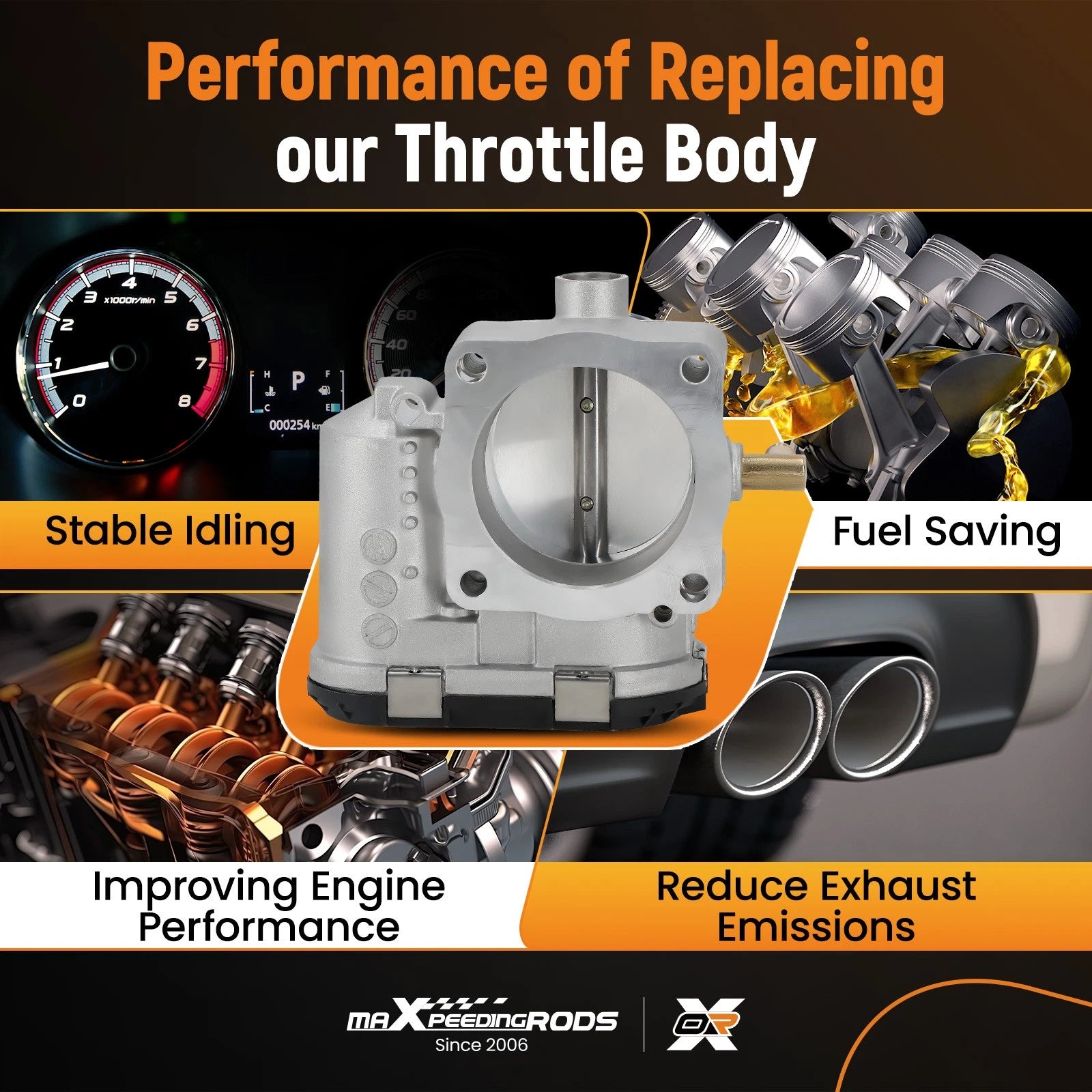 Throttle Body for VW Bora Golf Beetle Audi TT A3 Seat 1.8L (1998–2006)