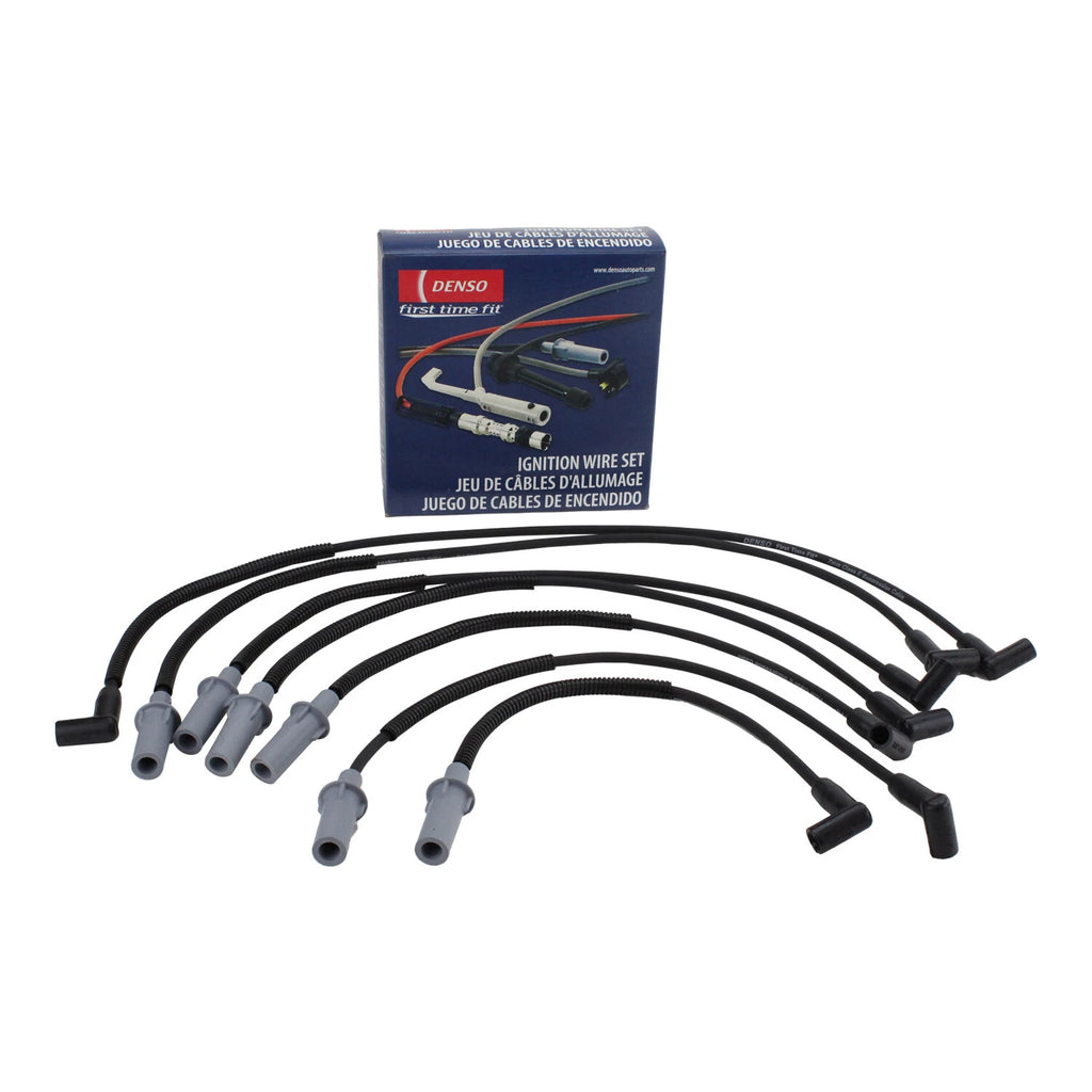 Set of 4 Ignition Spark Plug Wires for Dodge B250 Dakota W150 (3.9L) DENSO 671-6124