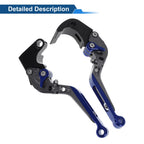 Adjustable Brake Clutch Levers for Honda CBR600RR (2007–2016) Titanium Blue