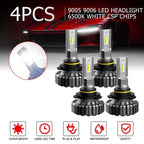 4X 9005 9006 LED Headlight Headlamps for High Low Beam (CANBUS)