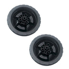 Set of 2 Lawn Mower Wheels and 12 Teeth Drive Gear for Honda