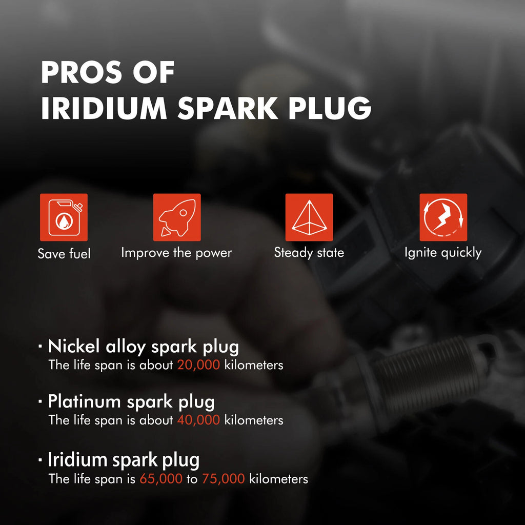 Ignition Coil and Iridium Spark Plug for Toyota Tacoma Tundra (2005–2015)