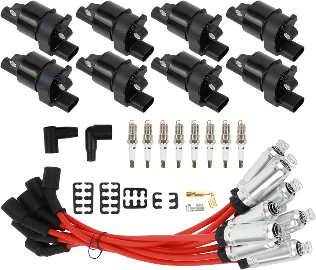 8 Pack Ignition Coil Kits UF414 for Chevy Silverado 1500 (2008–2016) V8 5.3L D514A