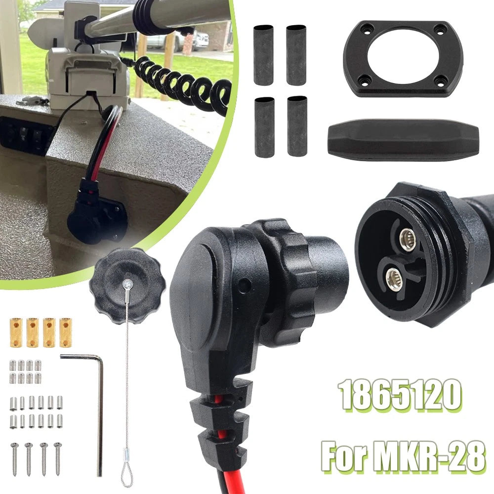 Trolling Motor Plug Receptacle for Minn Kota (1865120, MKR-28)