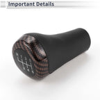 6 Speed Shift Knob for BMW X3 (2004–2020) Plastic Brown Black