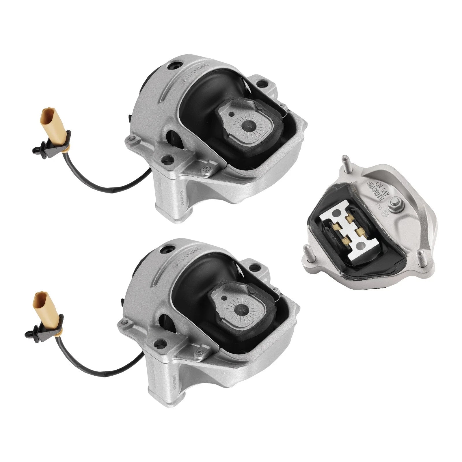 3PC Motor & Trans Mounts Set for Audi A4 Quattro (2009–2016)