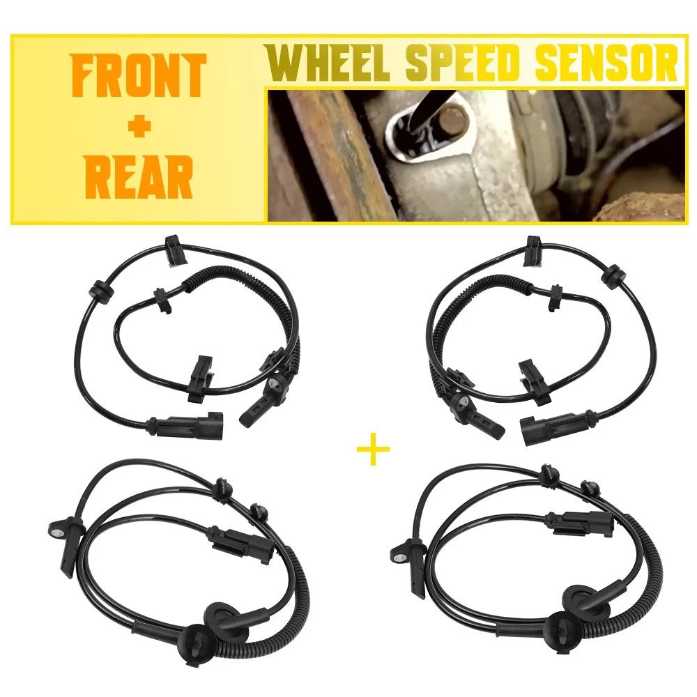 4X ABS Speed Sensors LH & RH for Chevrolet Traverse & GMC Acadia (2013–2017)