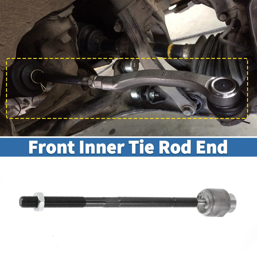 2X Front Inner Tie Rod End Links for Chevrolet Malibu (2004–2023)