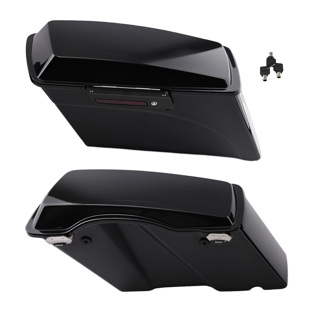 Set of Hard Bags Vivid Black with Keys for Harley Davidson Touring (1994–2013)
